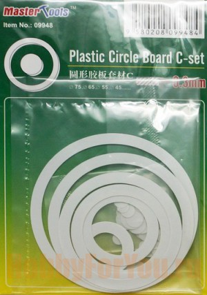09948 ПластикPlastic Circle Board C-set - 0.3mmt (Master Tools)