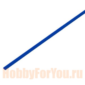 Трубка термоусадочная 1метр 2 мм Синяя