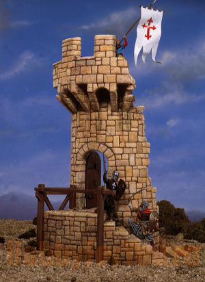 AS-002 Строение: Medieval Tower (54mm) (ANDREA MINIATURAS)