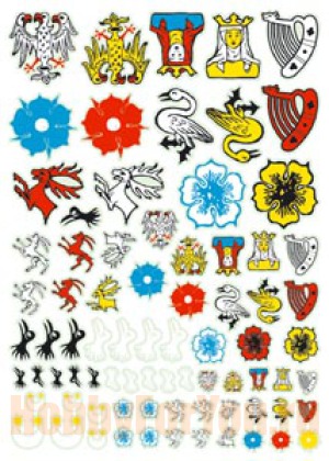AT-012 Деколь: German heraldry transfer (ANDREA MINIATURAS)