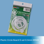 09949  Plastic Circle Board D-set - 0.3mmt (Master Tools)